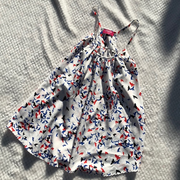 3/$15❤️Shasa Red White Blue Bird Tank - Picture 2 of 4